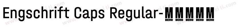 Engschrift Caps Regular字体转换